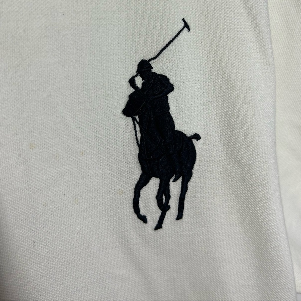 Polo Ralph Lauren Big Pony polo shirt with the number '3' Cream Men’s Size XXL - Picture 4 of 10